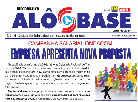 CAMPANHA SALARIAL ONDACOM /  EMPRESA APRESENTA NOVA PROPOSTA